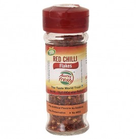 Aum Fresh Red Chilli Flakes   Bottle  25 grams